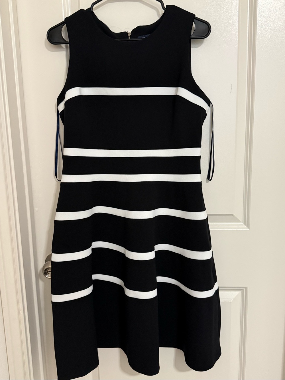 Tommy Hilfiger Black and White Striped Midi Dress (NEW dress with no tags)